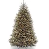 7Ft - 9Ft-National Tree Company Pre-Lit Artificial Full Christmas Tree, Blue, Dunhill Fir, White Lights, Includes Stand, 7.5 Feet
