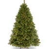 7Ft - 9Ft-National Tree Company Pre-Lit Artificial Full Christmas Tree, Green, Winchester Pine, White Lights, Includes Stand, 7.5 Feet