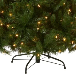 7Ft - 9Ft-National Tree Company Pre-Lit Artificial Full Christmas Tree, Green, Winchester Pine, White Lights, Includes Stand, 7.5 Feet