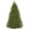 7Ft - 9Ft-National Tree Company Pre-Lit Artificial Full Christmas Tree, Green, Dunhill Fir, Dual Color Led Lights, Includes Stand, 9 Feet