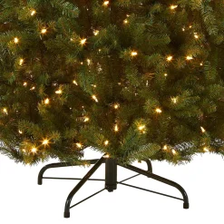 7Ft - 9Ft-National Tree Company Pre-Lit Artificial Full Christmas Tree, Green, Dunhill Fir, Dual Color Led Lights, Includes Stand, 9 Feet