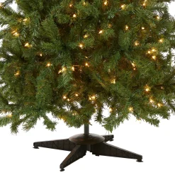 5Ft - 6Ft-National Tree Company Pre-Lit Artificial Medium Christmas Tree, Green, Kincaid Spruce, White Lights, Includes Stand, 6 Feet