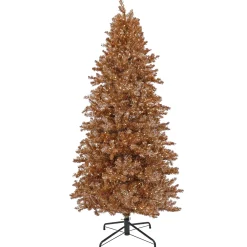 7Ft - 9Ft-National Tree Company Pre-Lit Artificial Rose Gold Christmas Tree, With Warm White Led Lights, Plug In, 9 Ft