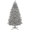 7Ft - 9Ft-National Tree Company Pre-Lit Artificial Silver Christmas Tree, With Cool White Led Lights, Plug In, 7.5 Ft