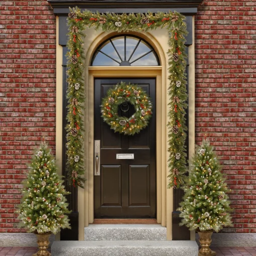 Christmas Bundles-National Tree Company Pre-Lit Frosted Berry Assortment