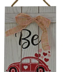 Valentine'S Day Accessories-National Tree Company Valentine'S 'Be Mine' Hanging Wall Decoration, White, Valentine'S Day Collection, 24 Inches