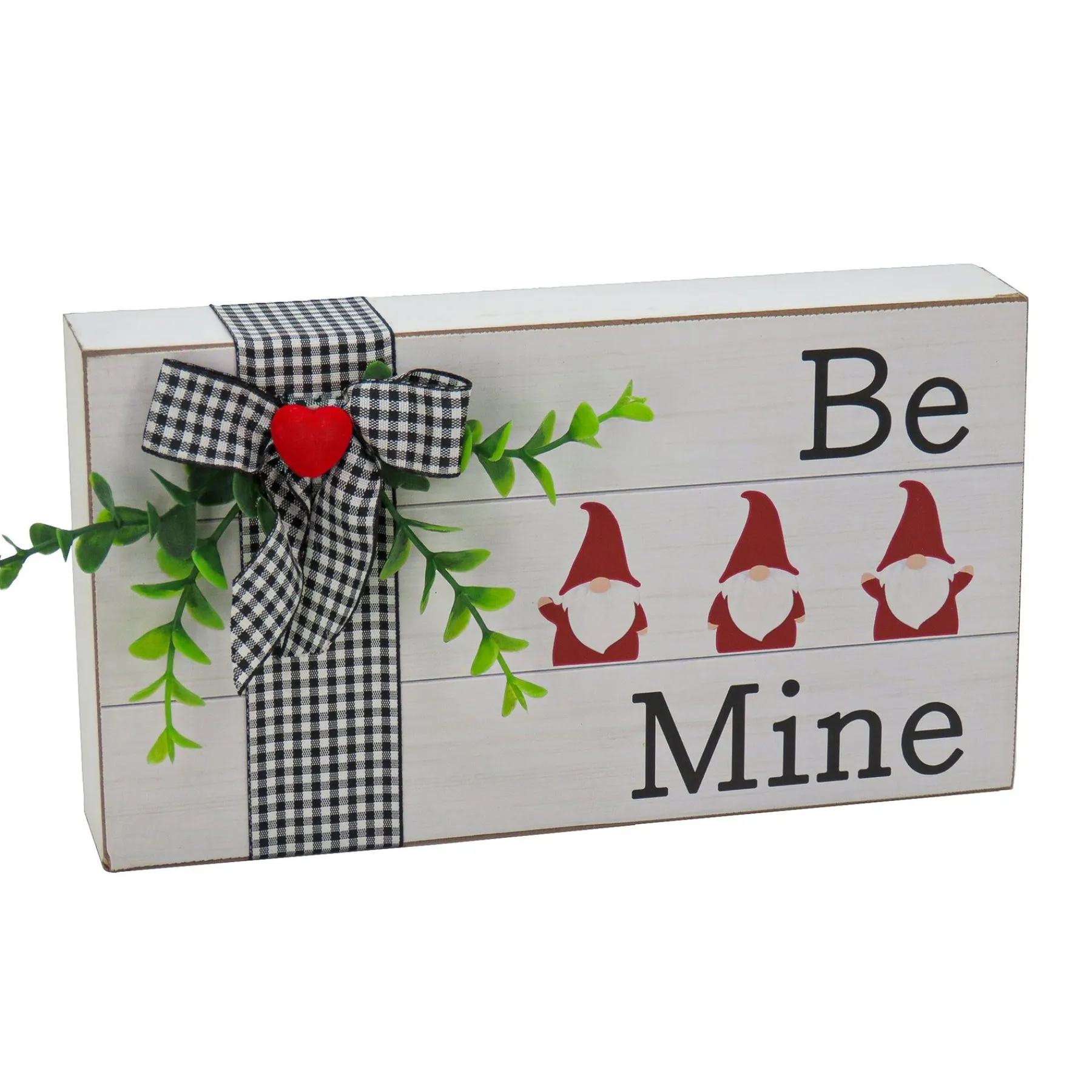 Valentine'S Day Accessories-National Tree Company Valentine'S 'Be Mine' Tabletop Decoration, White, Valentine'S Day Collection, 9 Inches