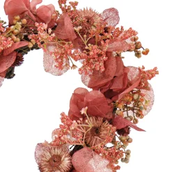 Valentine'S Day Wreath-National Tree Company Valentine'S Floral Heart Wreath, Decorated With Flower Blooms, Seed Pods, Berry Clusters, Valentine'S Day Collection, 16 Inches
