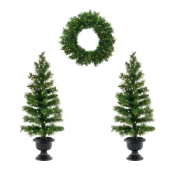 Christmas Bundles-National Tree Company Warm Welcome Bundle Pre-Lit Assortment