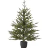 5Ft - 6Ft-National Tree Company Woodward Pine Christmas Tree, Black Pot Base, 3 Ft
