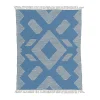 Outdoor Rug-National Tree Company 5X7 Hand Woven Outdoor Rug, Dusty Blue