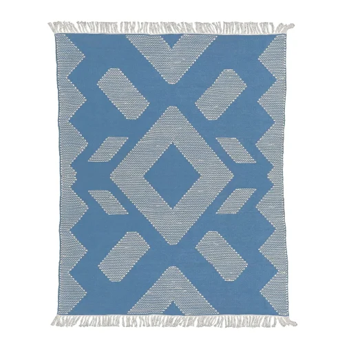 Outdoor Rug-National Tree Company 5X7 Hand Woven Outdoor Rug, Dusty Blue