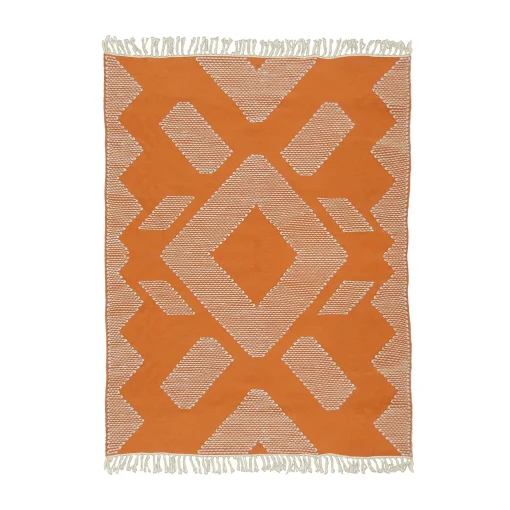 Outdoor Rug-National Tree Company 4X6 Hand Woven Outdoor Rug, Papaya