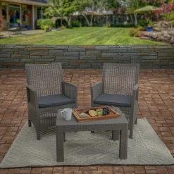 Outdoor Rug-National Tree Company 5X7 Hand Woven Outdoor Rug, Sand