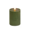 Christmas Accessories-National Tree Company 3X5 Hgtv Home Collection Flameless Georgetown Pillar Candle, Dk Green
