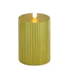 Christmas Accessories-National Tree Company 4X8 Hgtv Home Collection Flameless Georgetown Pillar Candle, Gold
