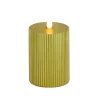 Christmas Accessories-National Tree Company 3X5 Hgtv Home Collection Flameless Georgetown Pillar Candle, Gold