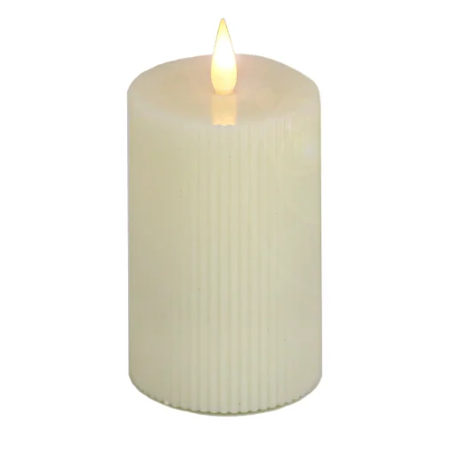 Christmas Accessories-National Tree Company 5X7 Hgtv Home Collection Flameless Georgetown Pillar Candle, Ivory